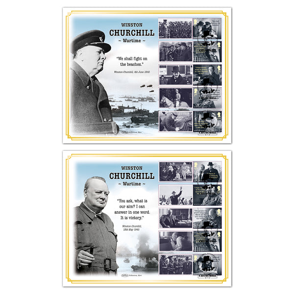 2024 Churchill Collector Sheet BLCS 5000 Pair of Covers