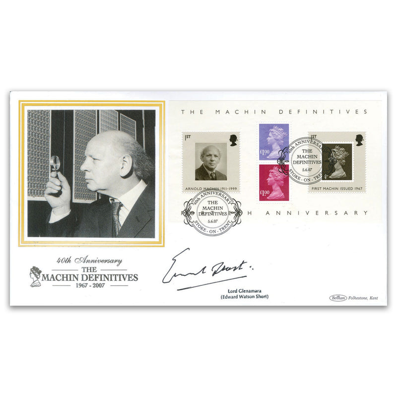 2007 Machin Definitives M/S BLCS 5000 - Signed by Lord Glenamara