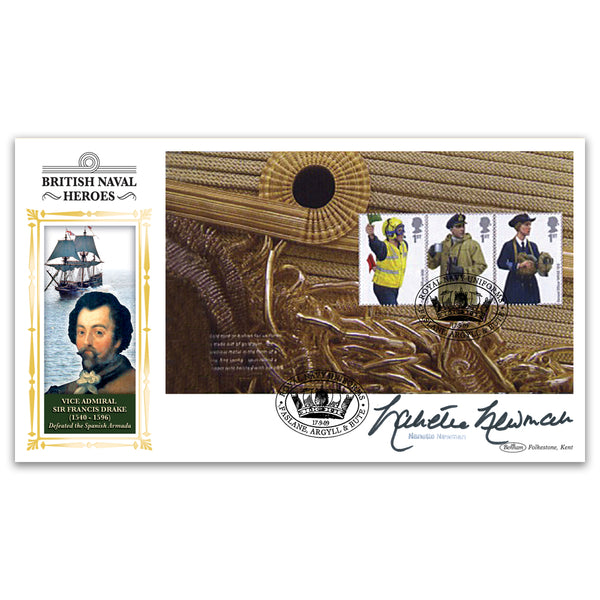 2009 Royal Navy Uniforms PSB Pane - Signed Nanette Newman