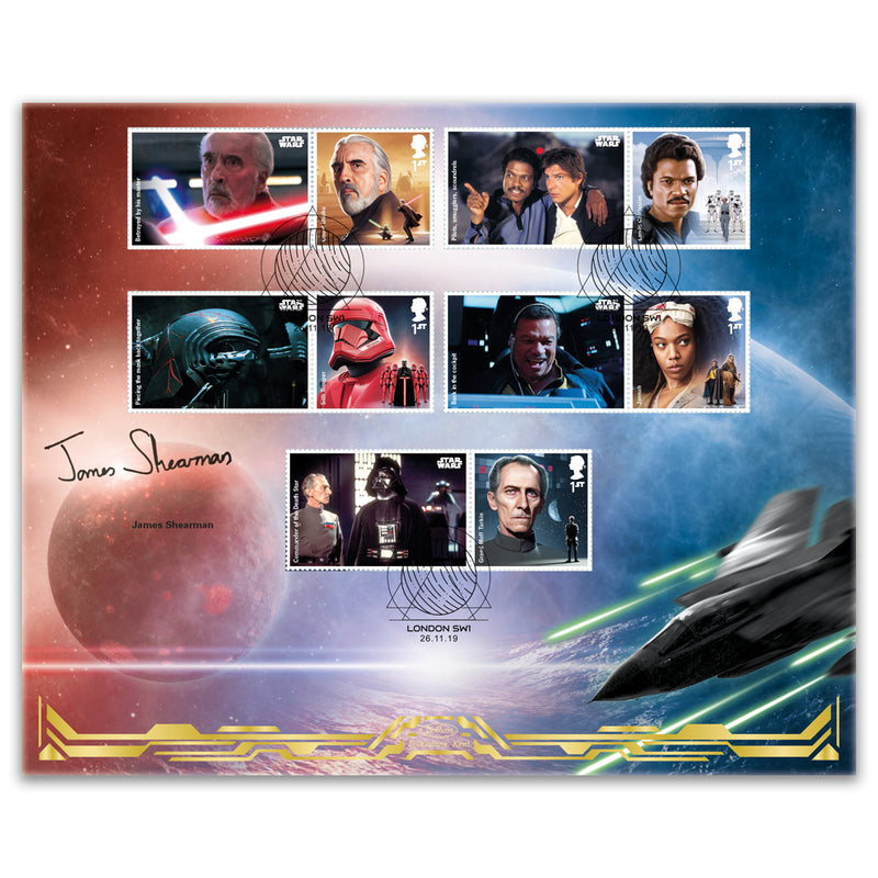 2019 Star Wars Generic Sheet BLCS Cover 1 Signed James Shearman