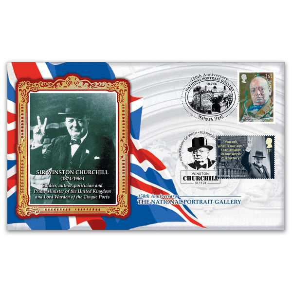 2006 150th Anniversary of the National Portrait Gallery BS - 1st Winston Churchill - Dbld 2024