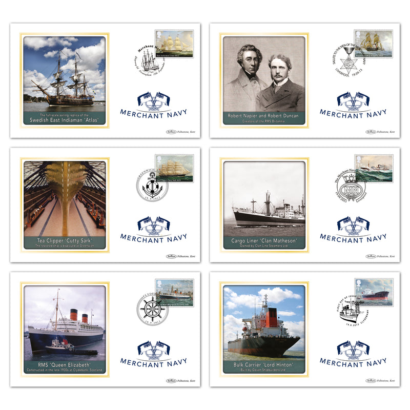 2013 Merchant Navy Stamps BS Set