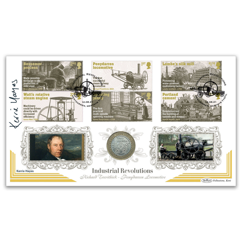 2021 Industrial Revolutions Stamps Coin Signed Kerrie Hayes