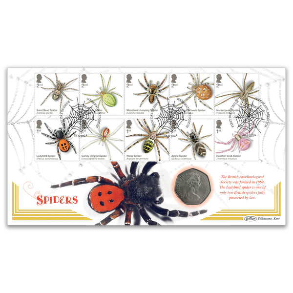 2024 Spiders Stamps Coin Cover