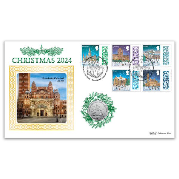 2024 Christmas Stamps Coin Cover