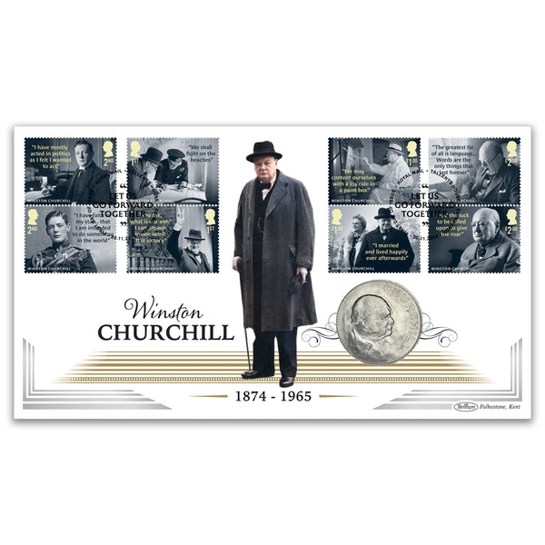 2024 Churcill Stamps Coin Cover