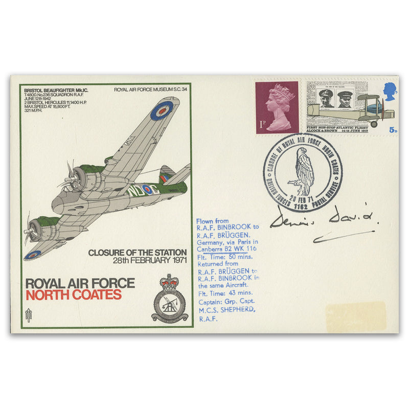 1971 RAF North Coates Closure - Signed Dennis David