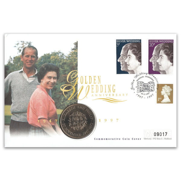 1997 Golden Wedding Anniversary Coin Cover