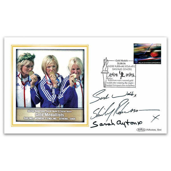 2004 Athens Olympics - Sailing Women's Yngling Gold - Signed Robertson, Webb & Ayton