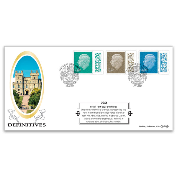 2025 International Postal Tariff Definitive Cover