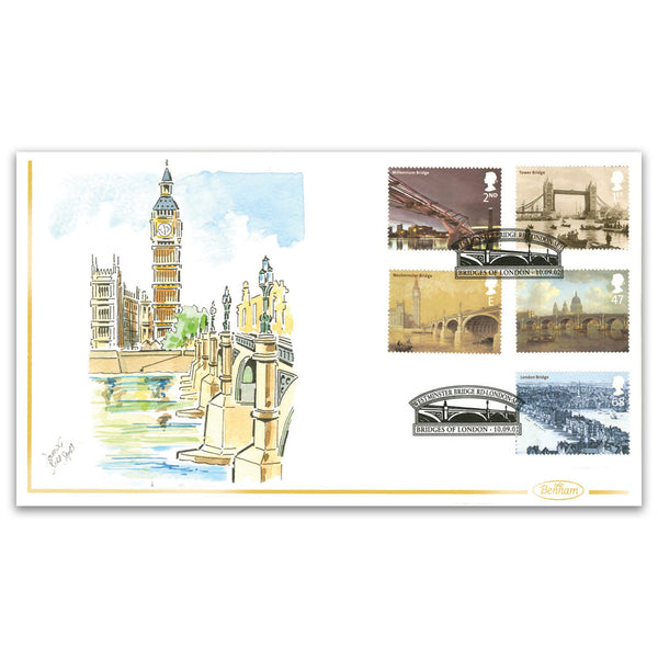 2002 Bridges of London Handpainted Cover - Donald G Bird