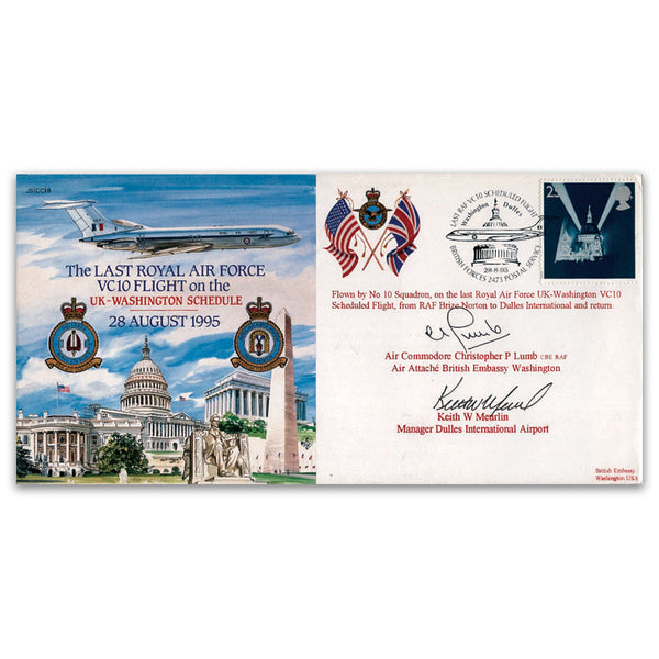 1995 Last RAF VC10 Flight - SIgned Lumb & Meurlin