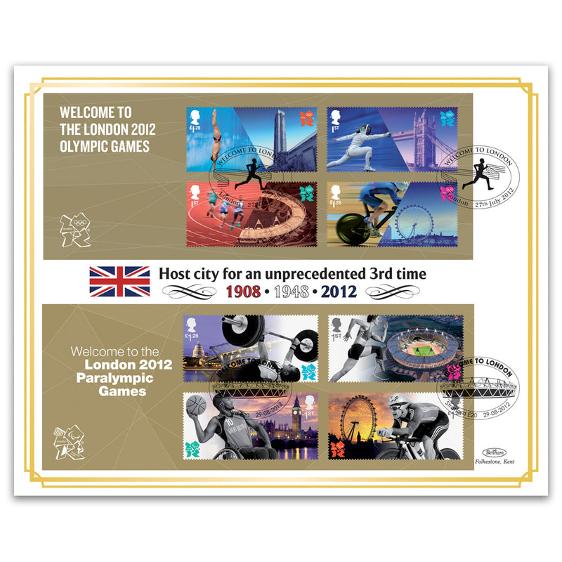 2012 Welcome to London Olympic/Paralympic Games - Dual M/S Cover