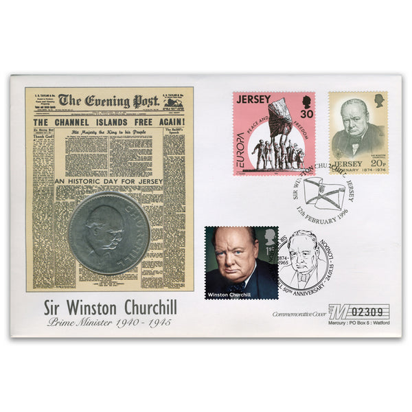 1996 Churchill & The Liberation Coin Cover - Doubled 24.1.15