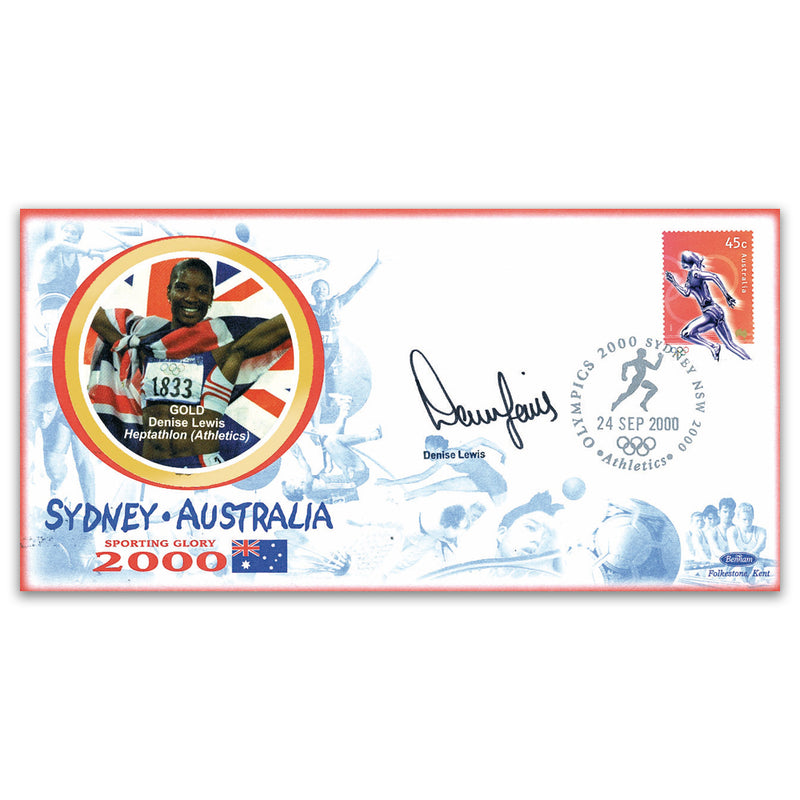 2000 Sydney Olympics - Heptathlon Gold - Signed Denise Lewis