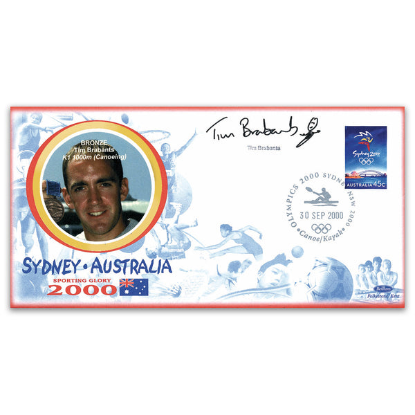 2000 Sydney Olympics - Canoeing K1 1000m Bronze - Signed Tim Brabants