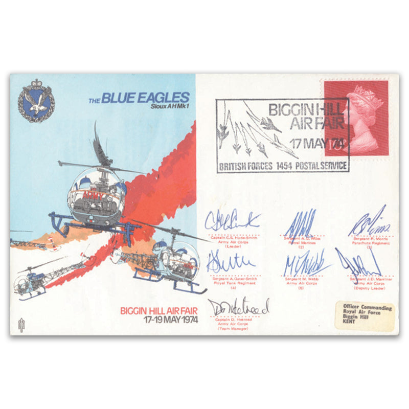 1974 Blue Eagles Biggin Hill Air Fair - Signed Hyde-Smith & 6 Others