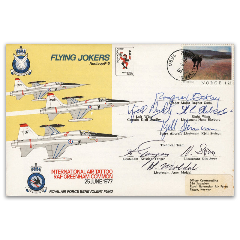 1978 Flying Jokers - Signed Major Ostby & 6 Others