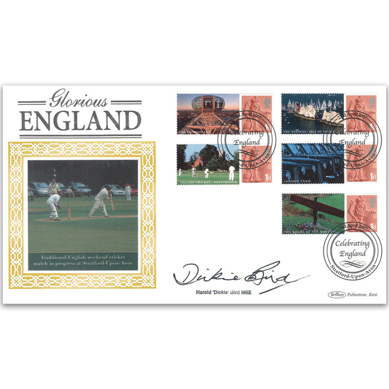 2007 Glorious England Smilers (Stratford) - Signed 'Dickie' Bird