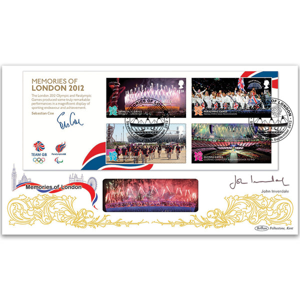 2012 Olympic/Paralympic Memories M/S BLCS 5000 Signed John Inverdale