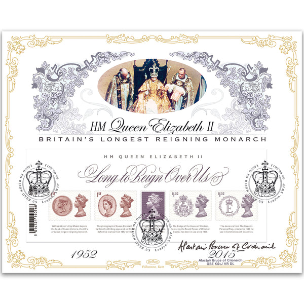 2015 Long to Reign Over Us Barcoded M/S - Limited Edition 1000 - Signed Alastair Bruce of Crionaich