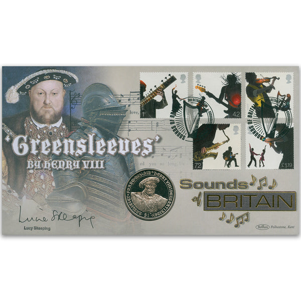 2006 Sounds of Britain Coin Cover - Signed Lucie Skeaping