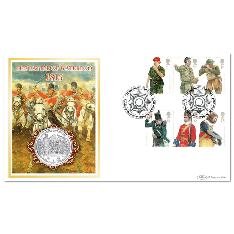 2007 British Army Uniforms Coin Cover - Falkland Way, Birmingham