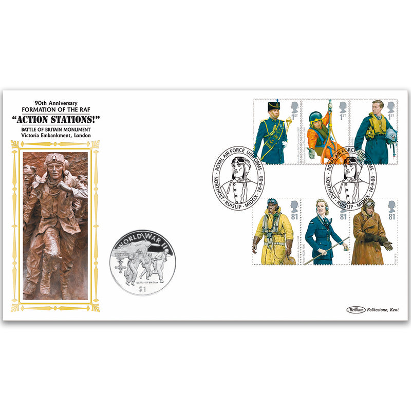 2008 RAF Uniforms Coin Cover