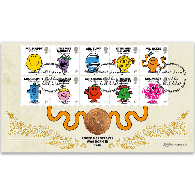 2016 Mr Men Stamps Coin Cover