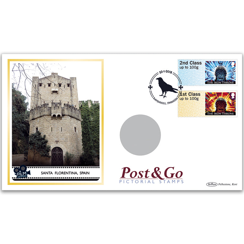 2018 Game of Thrones Post & Go Stamps Coin Cover