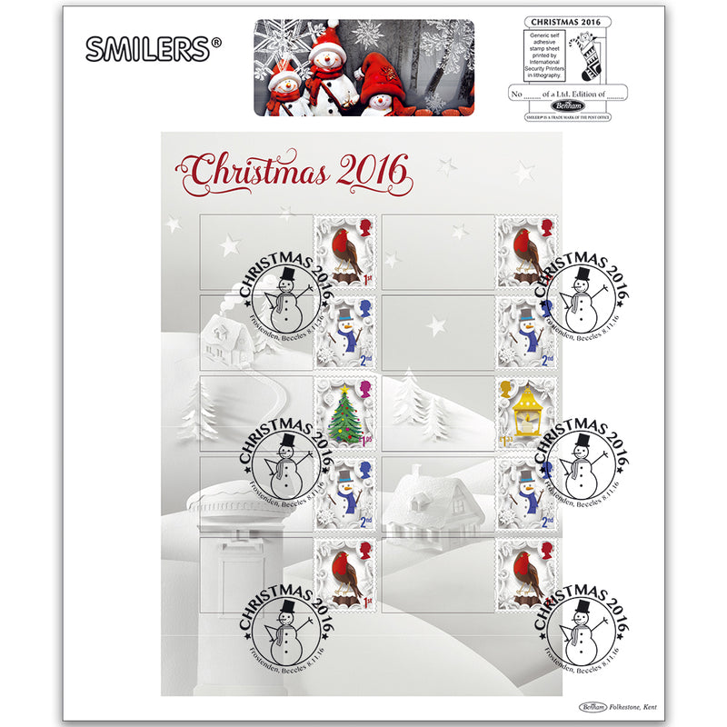 2016 Christmas Generic Sheet Large Card - LEFT Hand