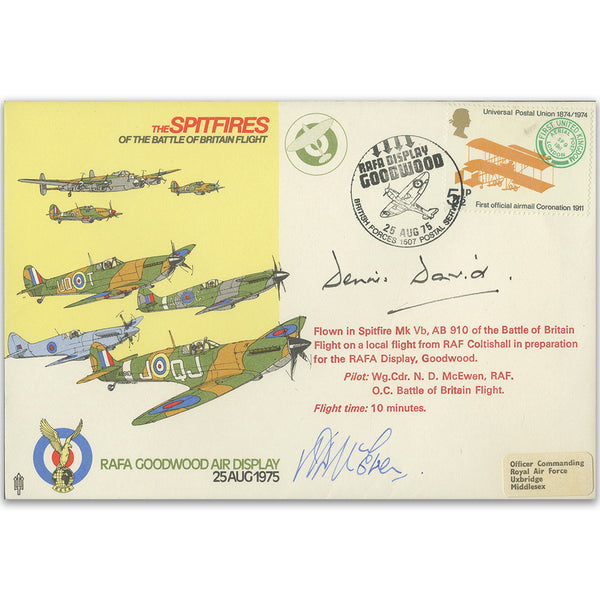 1975 RAF Goodward Air Display - Signed Dennis David