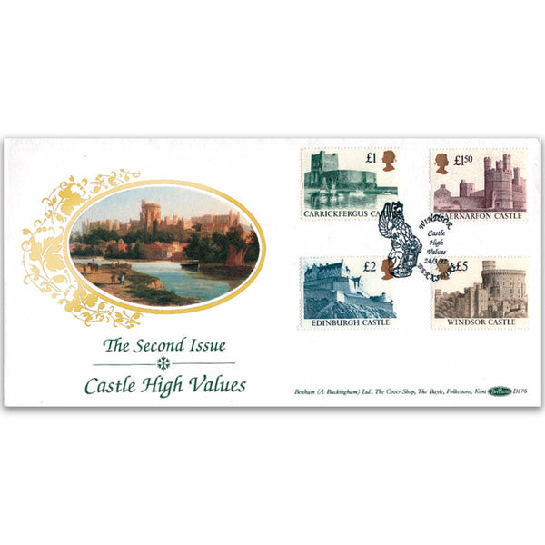 1992 Castle High Values - 2nd Issue - Windsor Handstamp