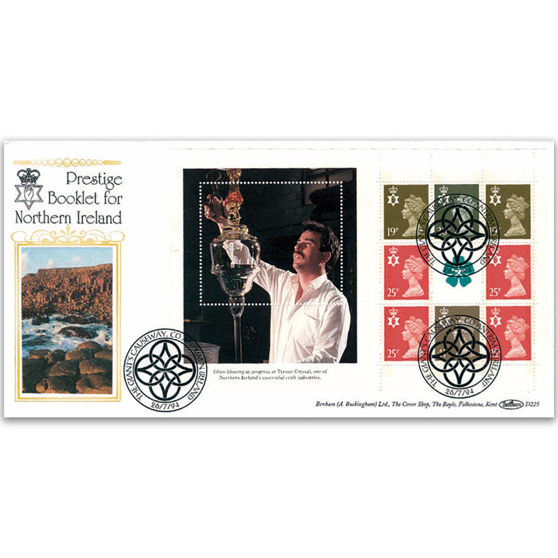 1994 Prestige Booklet for Northern Ireland - The Giant's Causeway Handstamp