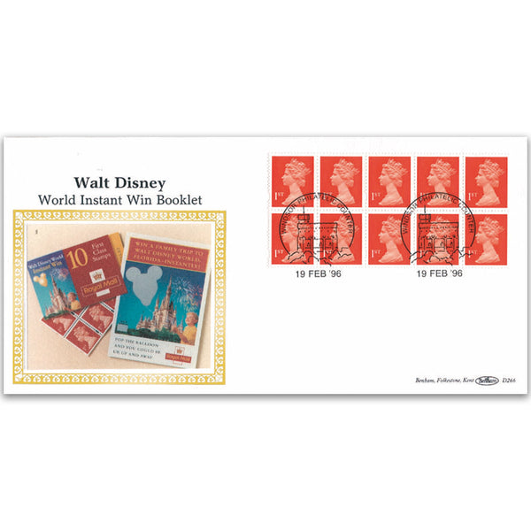 1996 Walt Disney Booklet 10 x 1st Class NVI