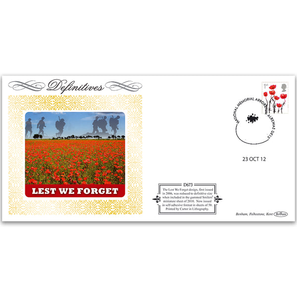 2012 1st Class Poppy Self Adhesive