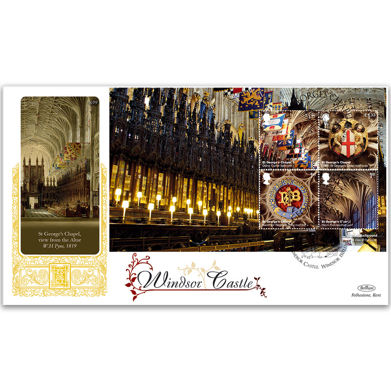 2017 Windsor Castle PSB GOLD 500 - (P4) M/S Pane