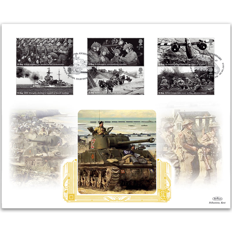 2019 D-Day Stamps Gold 500