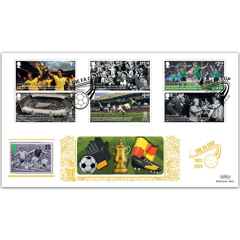 2022 150th Anniversary FA Cup Stamps GOLD 500