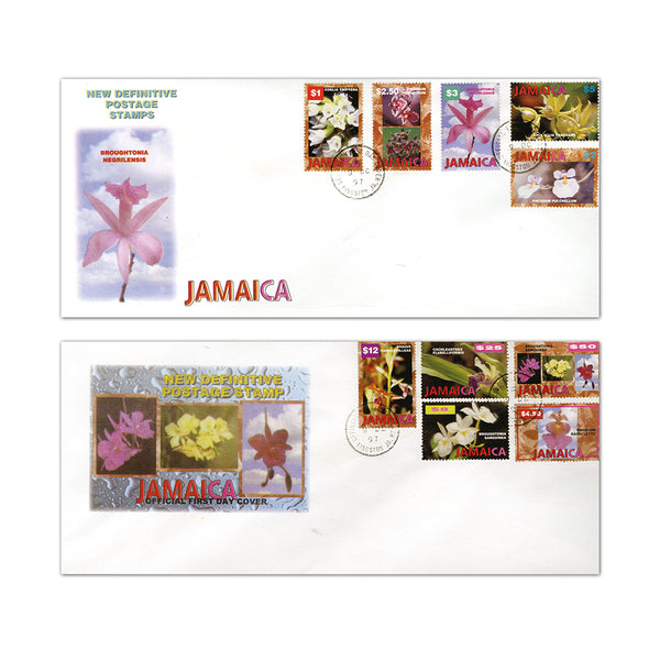 1997 New Jamaican Definitive Postage Stamps - Pair of Covers