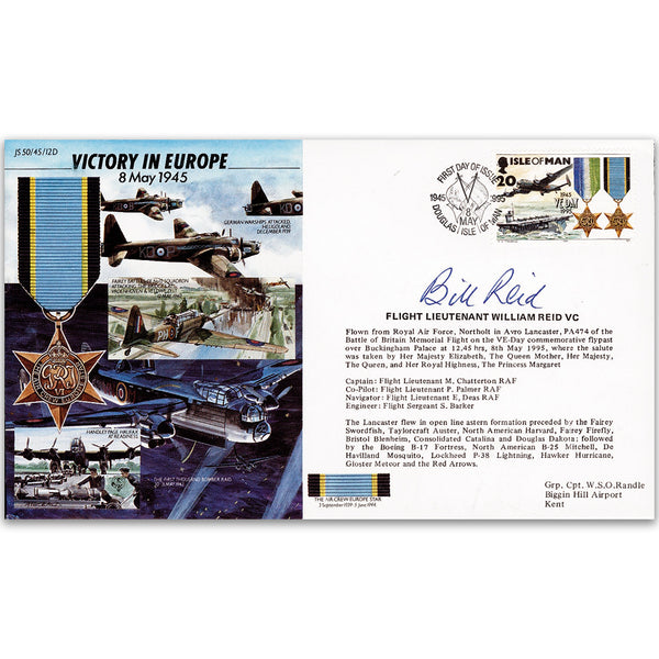 1995 Victory in Europe - Signed by Flt. Lt. Bill Reid VC