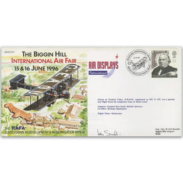 1996 Biggin Hill Air Fair - Flown - Signed by Pilot