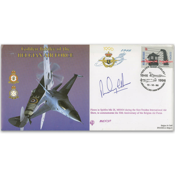 1996 Golden Jubilee of the Belgian Air Force - Flown - Signed by pilot