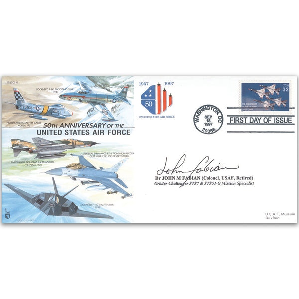 1997 US Air Force 50th Anniversary - Signed by Dr. John M. Fabian