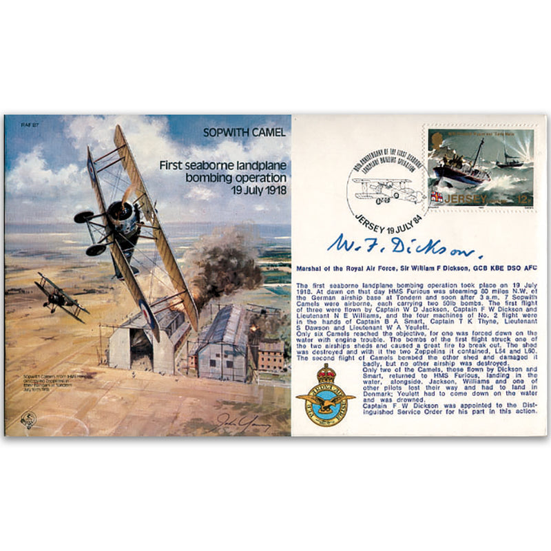 1984 Sopwith Camel - Signed by MRAF Sir William Dickson GCB