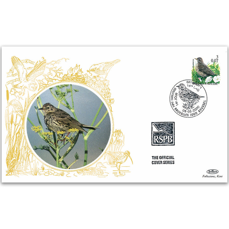 2000 Belgium - Meadow Pipit - Benham RSPB Official