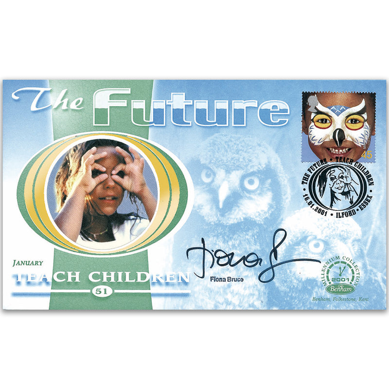 2001 The Future: Teach Children - Signed by Fiona Bruce