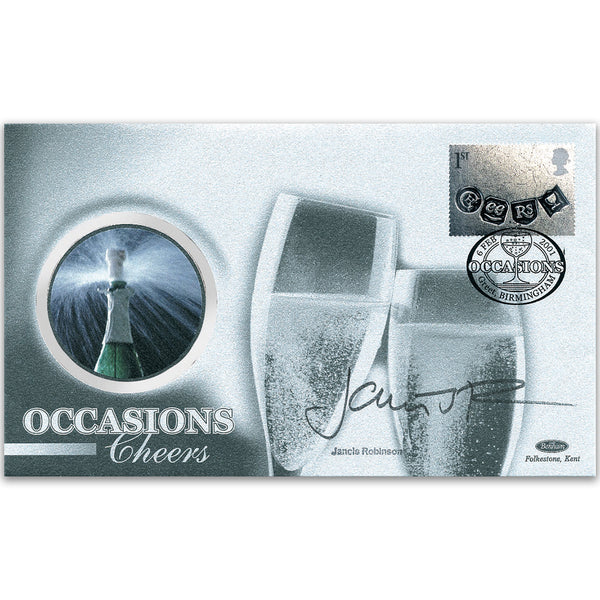 2001 Occasions - 'Cheers' - Signed by Jancis Robinson