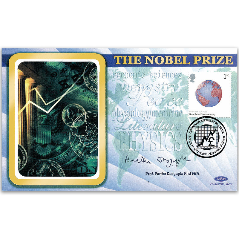 2001 Nobel Prizes 100th - Signed by Professor Sir Partha Dasgupta PhD