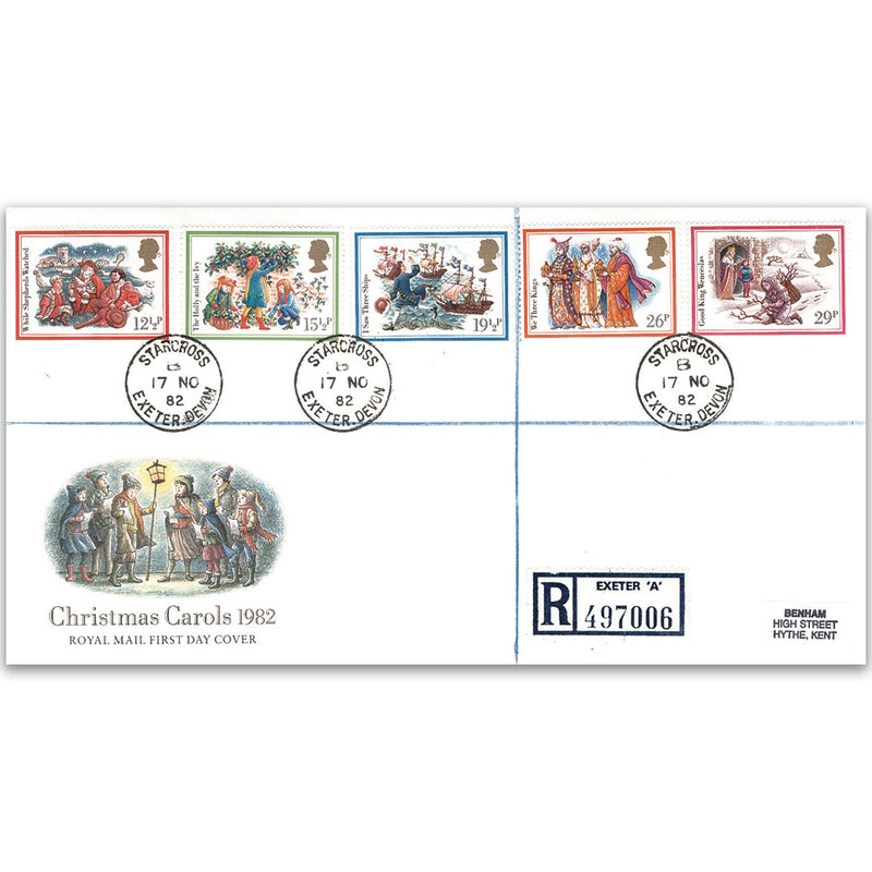 1982 Christmas - Royal Mail FDC - Starcross